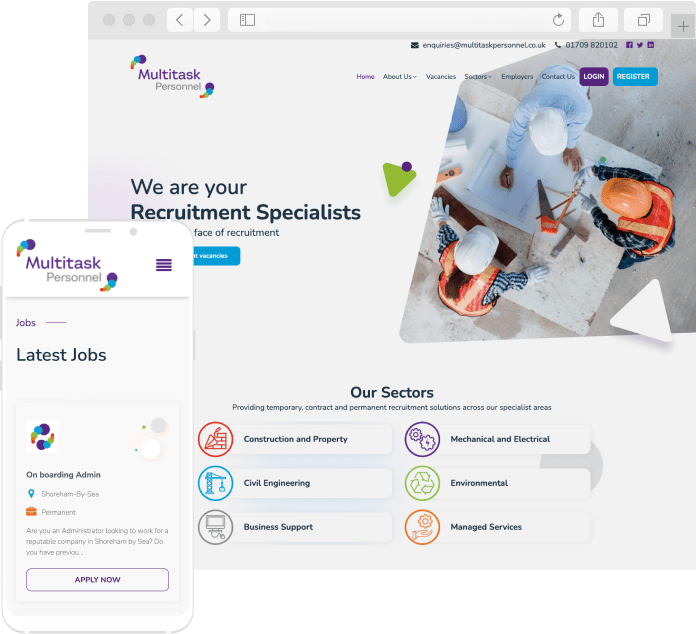 Website Design for Multitask Personnel